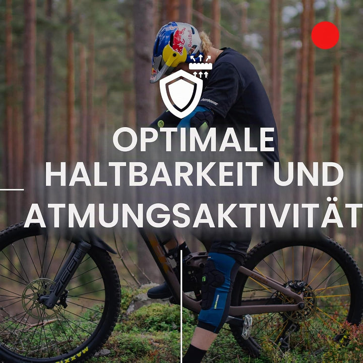 G-Form Pro Rugged 2 Knieschoner für Radfahren, BMX, MTB, Downhill, Skateboard, Grösse S, Storm Blue