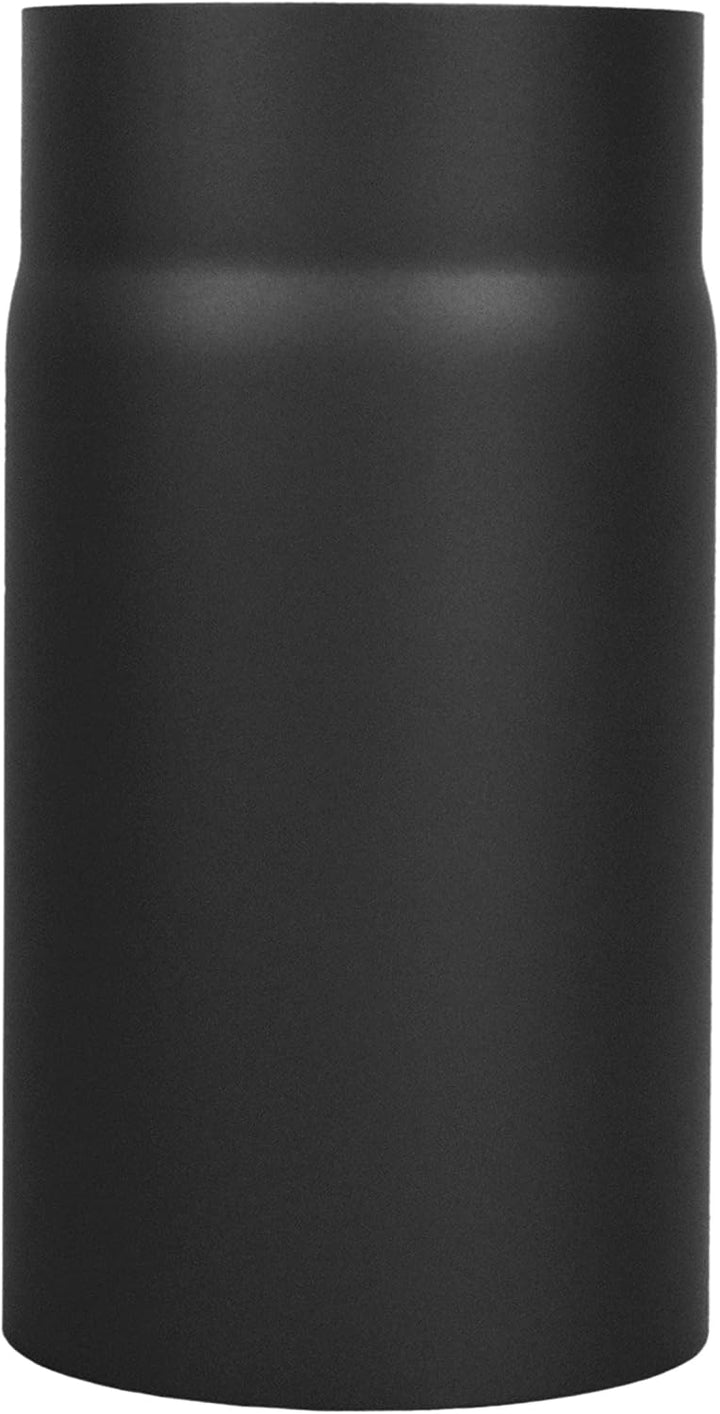 LANZZAS Ofenrohr 250 mm Verlängerung - im Durchmesser Ø 150 mm - Farbe: schwarz - Rauchrohr Verlänge