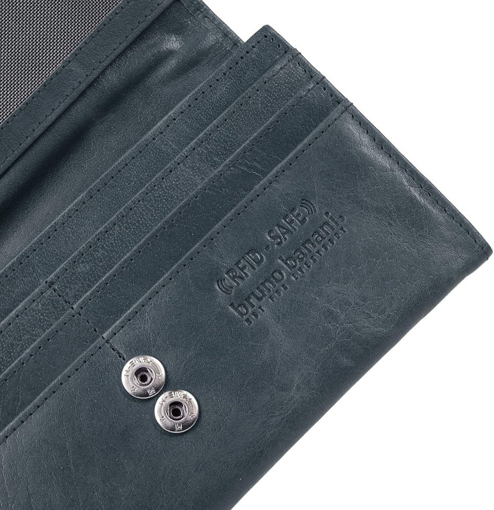 bruno banani Geldbörse Mandala Echt Leder Damen | Praktisches Portemonnaie, 12 Kartenfächer, doppelt