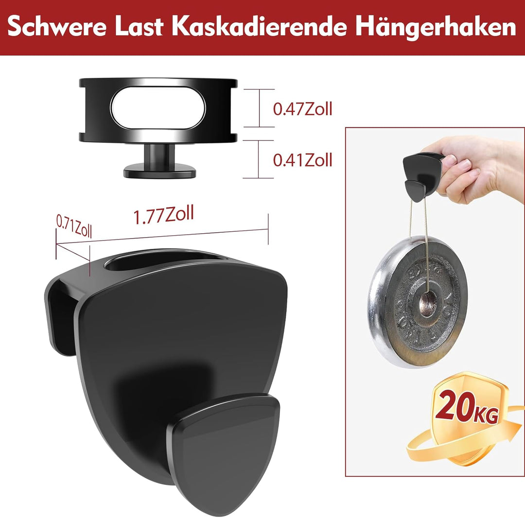 Kleiderbügel Platzsparend 100 Stück - Schwerlast Organizer bis 20KG | Stabile platzsparende Kleiderb