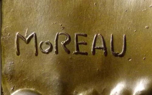 Kunst & Ambiente - Auguste Moreau - Jugendstil Frauen Büste in Bronze - signiert - Deko Figur - Wohn