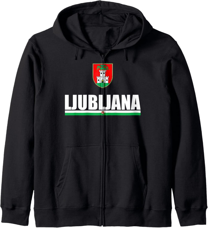 Flag Of Ljubljana Slovenia Souvenirs Republika Slovenija Kapuzenjacke
