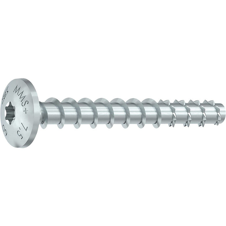Heco 49856 verzinkt Multi-Monti Montageschienenanker, 7.5 x 50 mm, 100 Stück