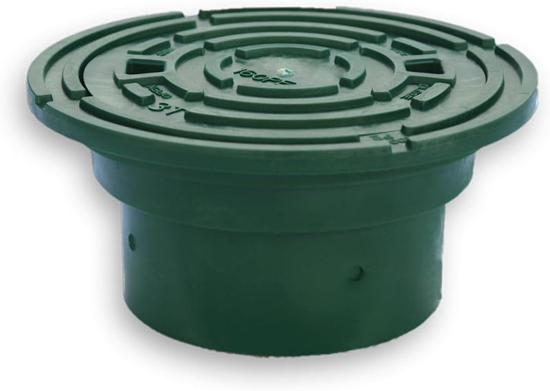 Varile DN160-DN200 Kontrollschachtdeckel Adapter Grün Rohrkappe, Deckel für Steigrohr, Grün