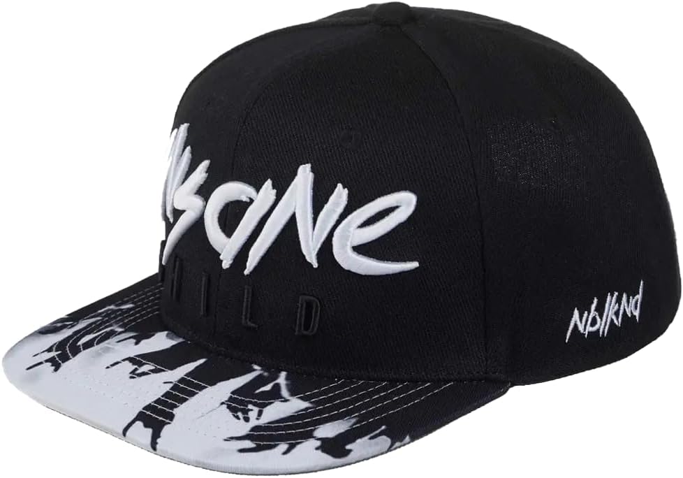 Nebelkind Snapback Cap Insane Child Schwarz Weiss Kappe 6-Panel One Size