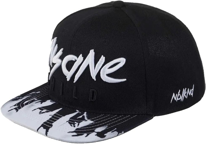 Nebelkind Snapback Cap Insane Child Schwarz Weiss Kappe 6-Panel One Size