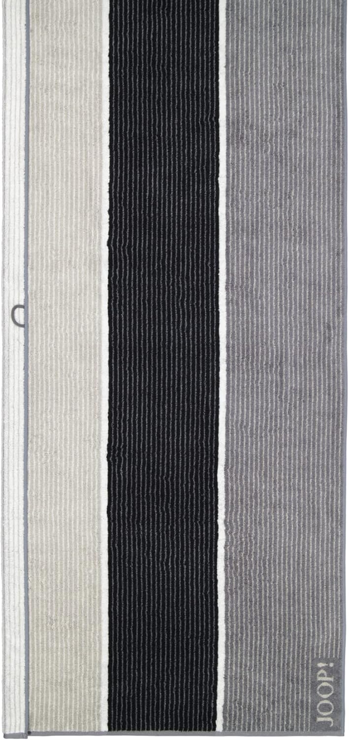 Joop! Handtücher Signature Lines 1658 schwarz - 97 Saunatuch 80x200 cm, Schwarz - 97 Saunatuch 80x20