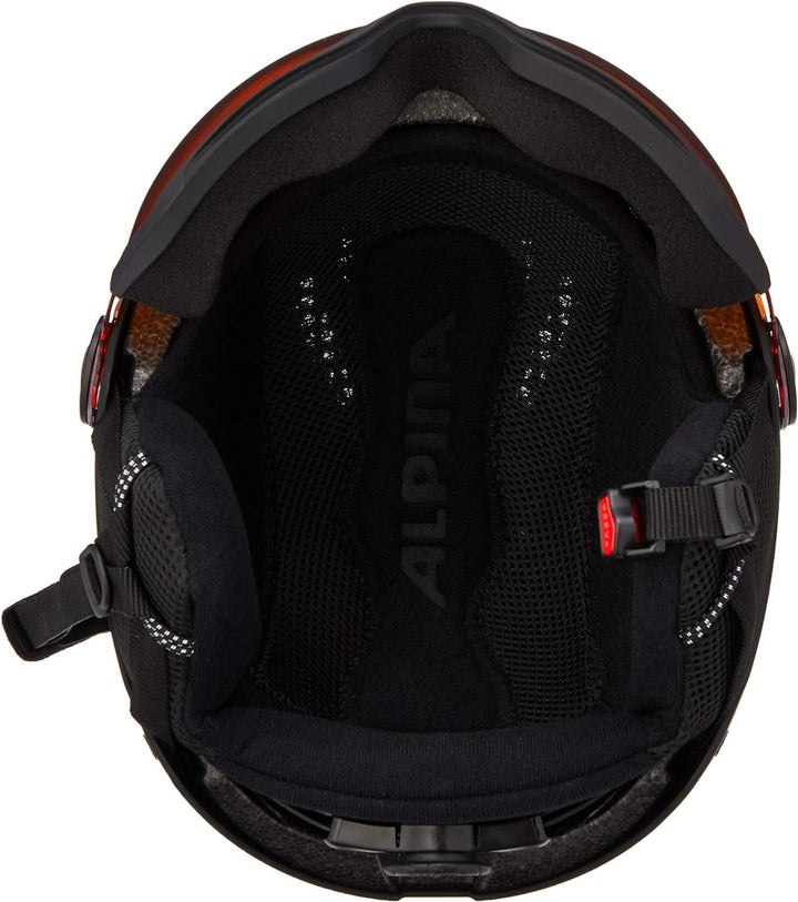 ALPINA ARBER VISOR Q-LITE - Hochwertiger & Leichter Skihelm Mit Kontrastverstärkendem Visier Für Erw