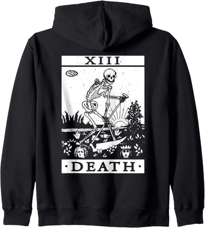 Tarotkarte Gothic Halloween Occult Tarot Todeskarte Kapuzenjacke