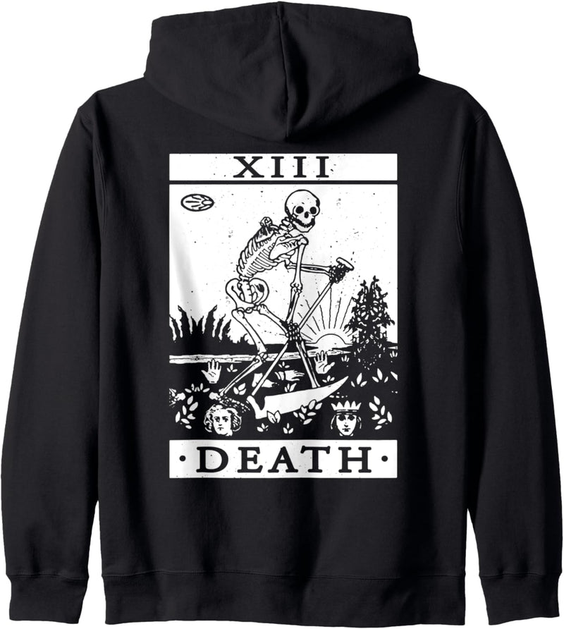 Tarotkarte Gothic Halloween Occult Tarot Todeskarte Kapuzenjacke