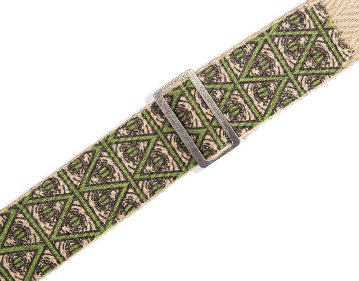 Levy's MH8P-005 Gitarrengurt Natural Hemp Webbing Cork Ends and Pocket 2" - Illuminati Illuminaten,
