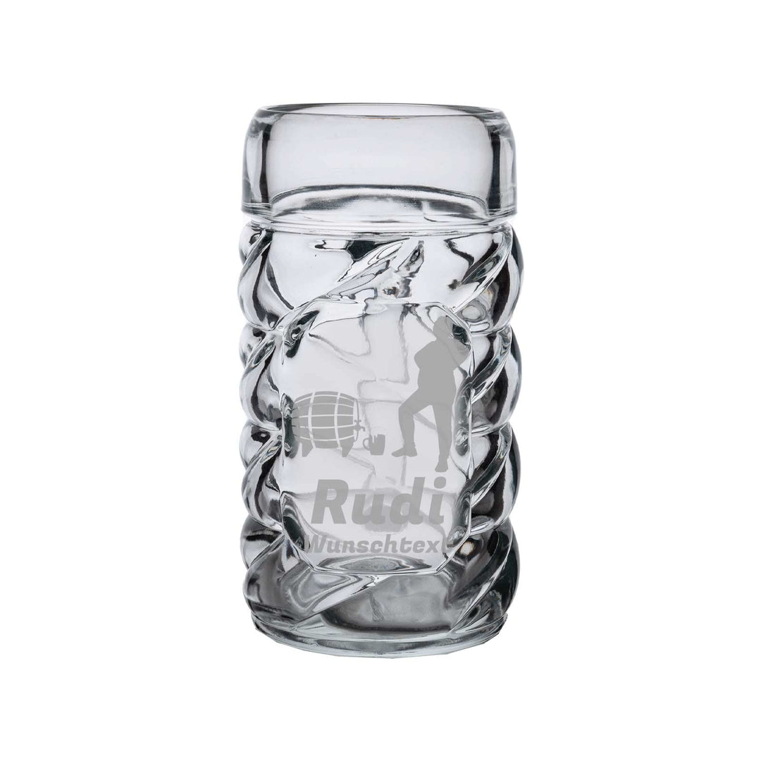 Diamond Bierkrug 0,5 Liter mit Gravur, 1 Stück, Personalisiertes Bierseidel mit Motiv & Namen, Spülm