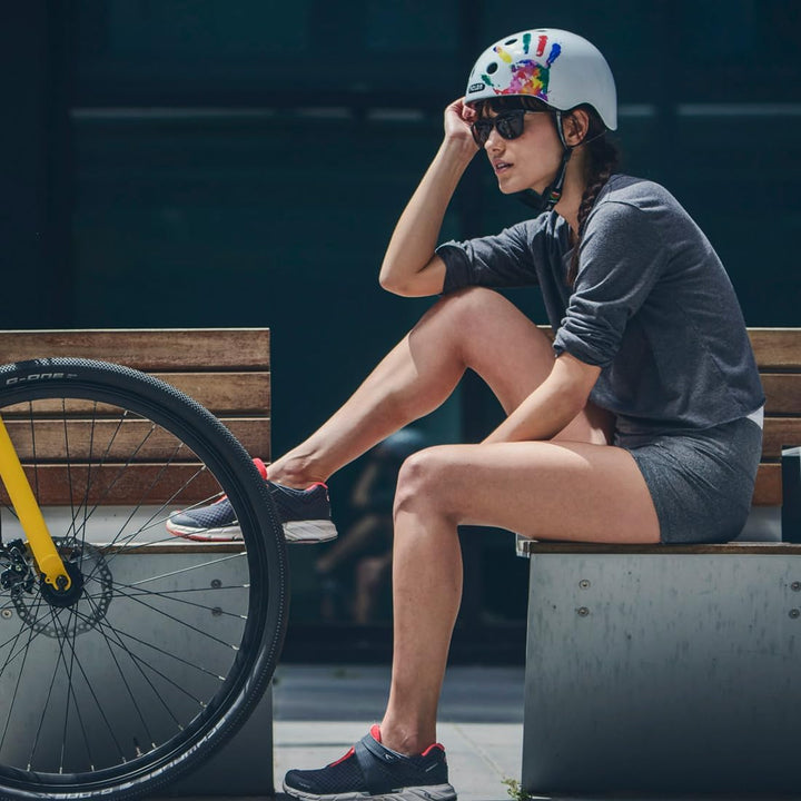 Melon »Handprint« Leichter und Cooler Fahrradhelm für Damen, Herren und Kinder mit maximalem Schutz