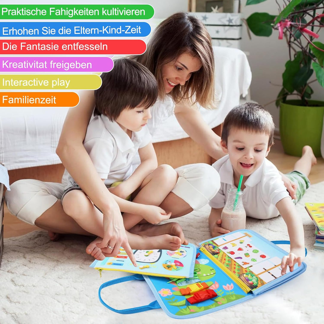 Busy Board Montessori-Spielzeug für Kleinkinder, pädagogisches Lernaktivitäts-Sensory-Board, Entwick