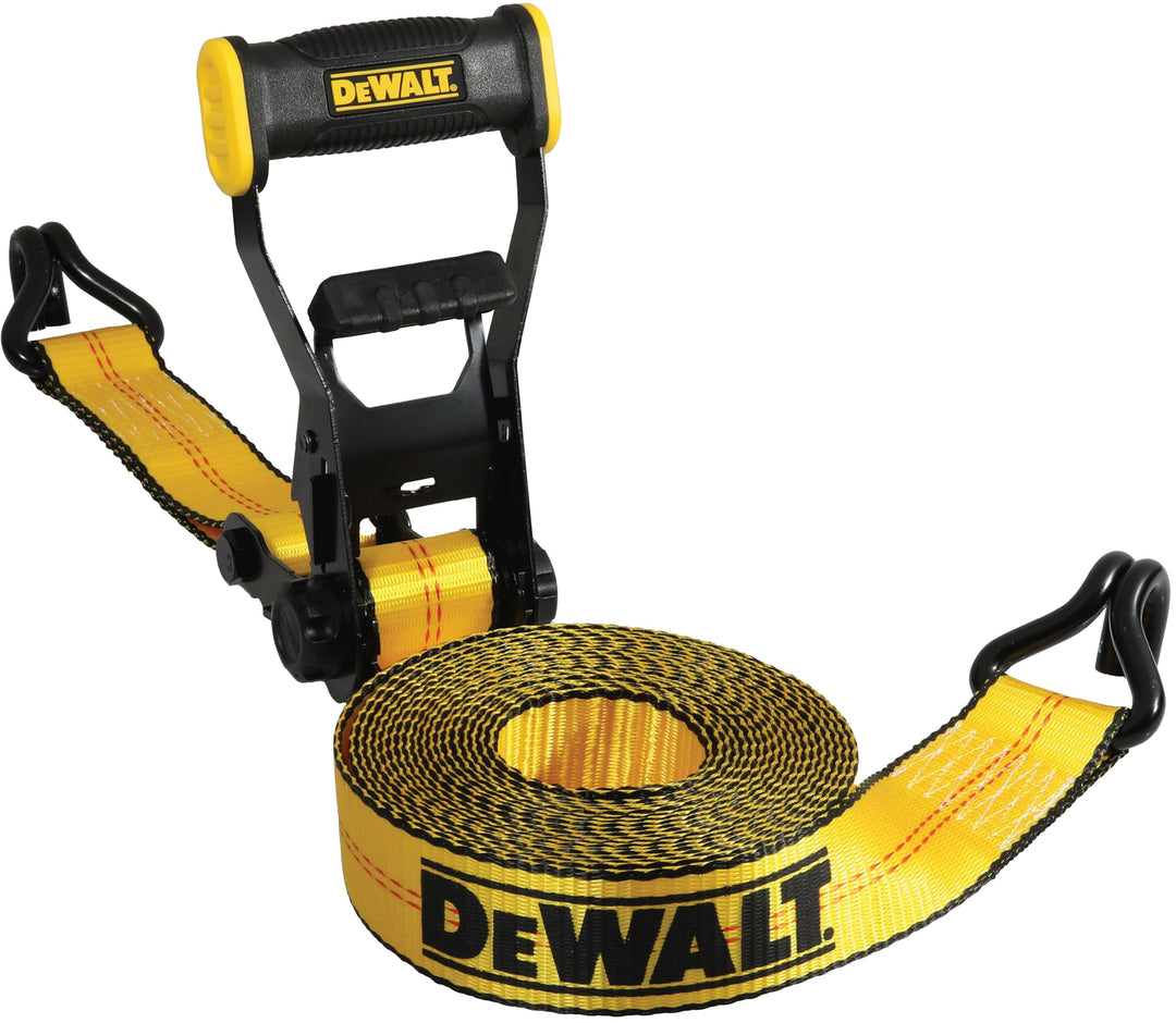 DEWALT DXBC10000J-6PK Spanngurte mit Ratsche, 5,1 x 7,8 cm, mit doppelten J-Haken, robuster Frachttr