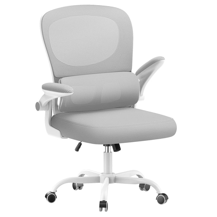 naspaluro Bürostuhl, Ergonomischer Schreibtischstuhl mit Armlehnen, Dynamischer Lordosenstütze, Dreh