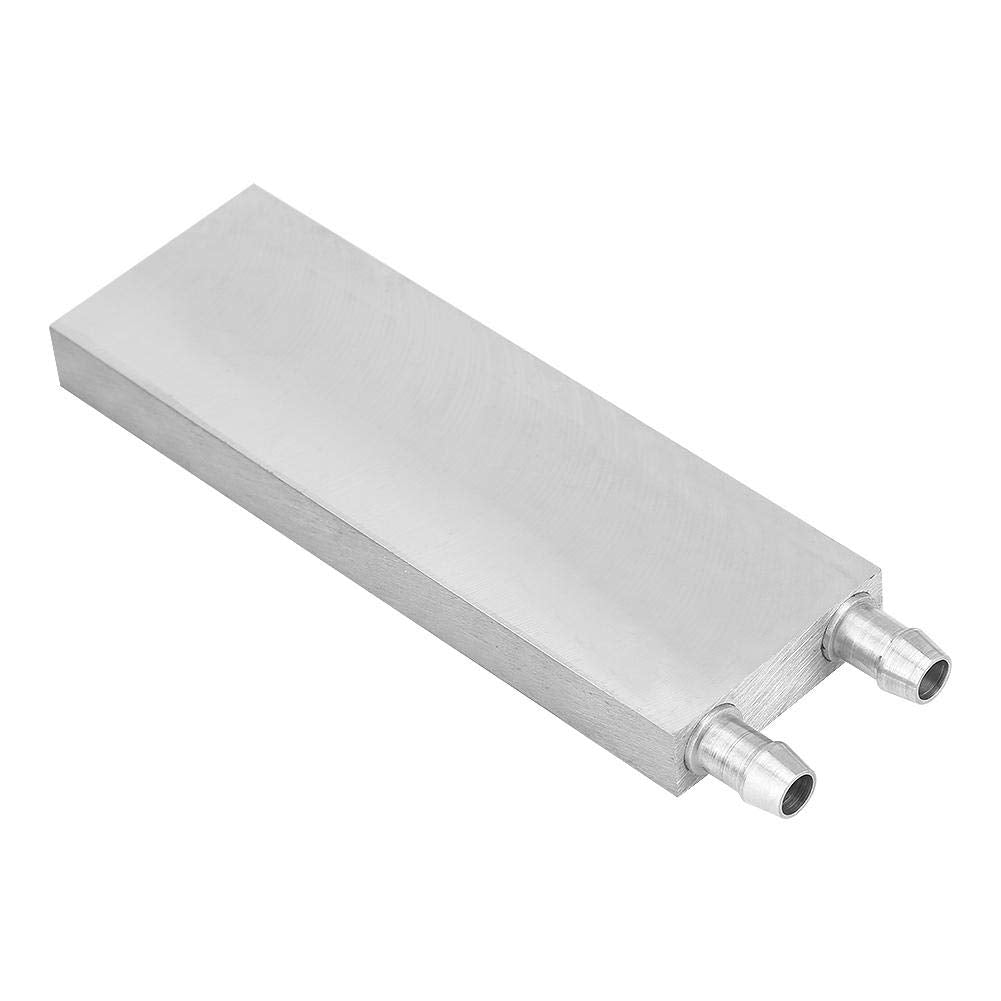 Bewinner Wasserkühlblock aus Aluminium für Flüssigwasserkühler, Kühlkörper-System, silberfarben, CPU