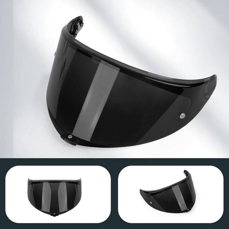 psler Helmvisier für K6 K6s, Helmgesichtsschutz Getöntes Visier Motorradhelm Zubehör Ersatz für K6 K