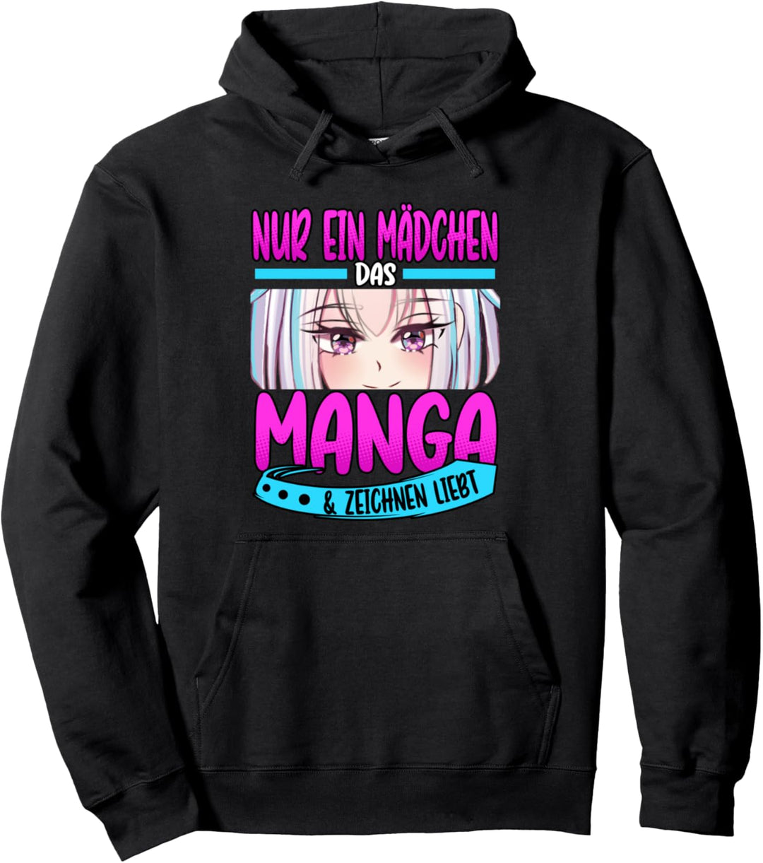 Anime Merch Nur ein Mädchen das Manga & Zeichnen liebt Pullover Hoodie