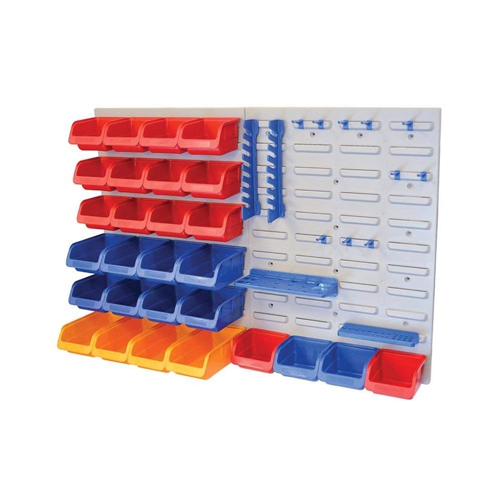 Faithfull Bin Set with Wall Panels 43 Piece PAN43 colorful 1 Originalbehälter, 1 Originalbehälter