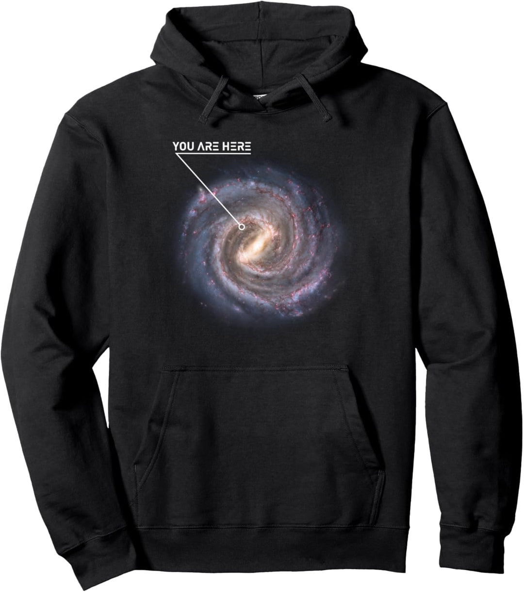 "You Are Here" Galaxie Astronomie Milchstrasse Weltraum Pullover Hoodie
