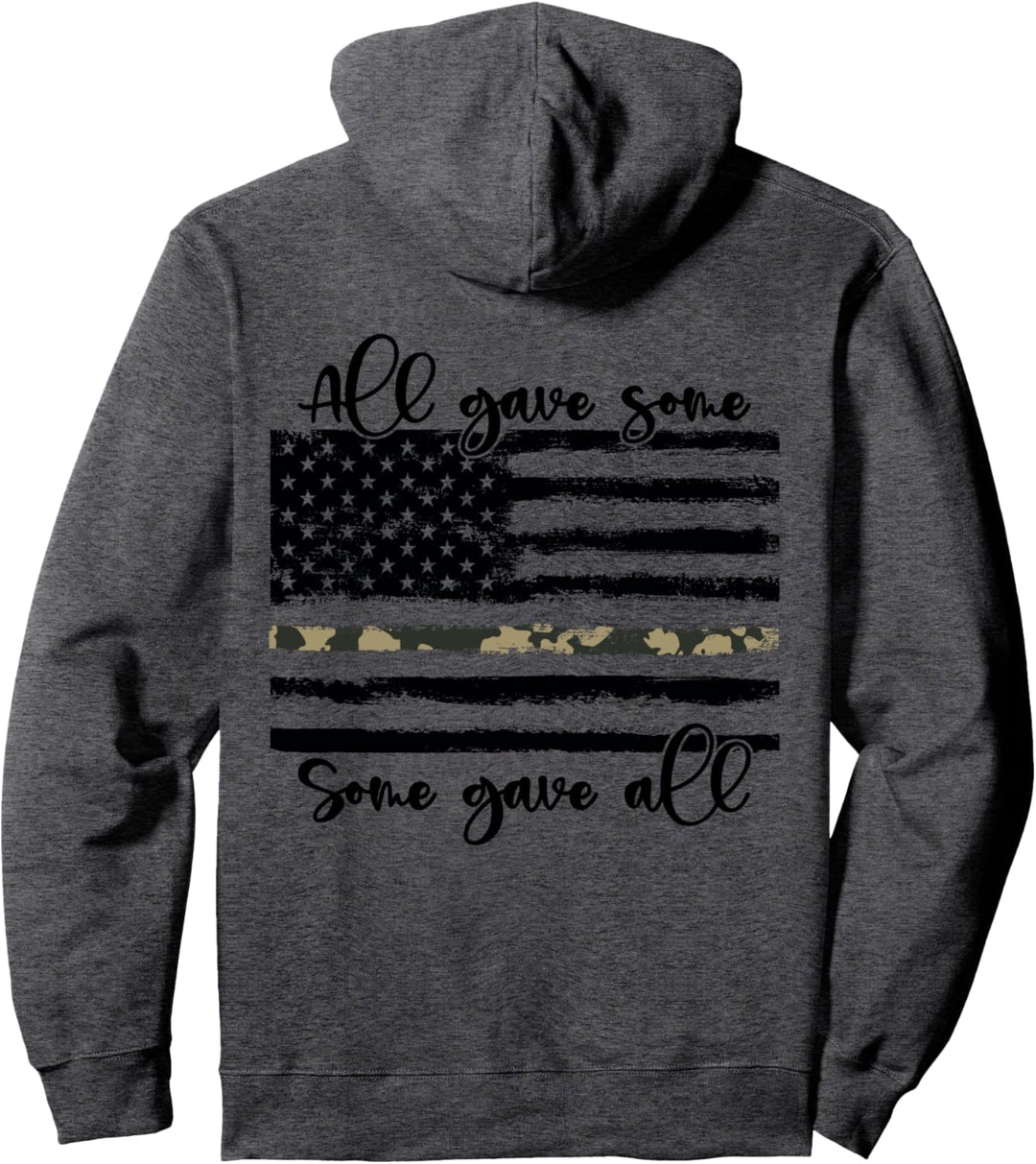 All Gave Some Some Gave All. Memorial Day, US Army Veteran Pullover Hoodie