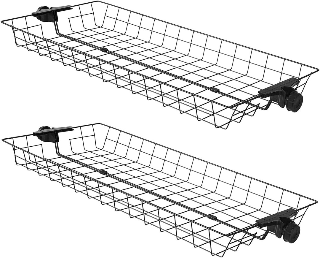 SoBuy FRG34-P02 2er Set Aufbewahrungskörbe für Kleiderständer Körbe für Teleskop Garderoben System