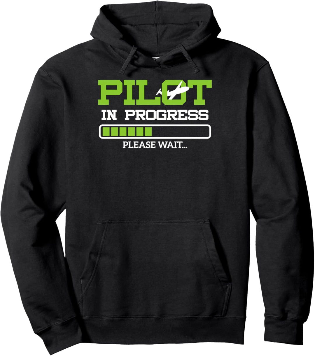 Lustige Pilot in Progress Flight Student Geschenkidee Pullover Hoodie