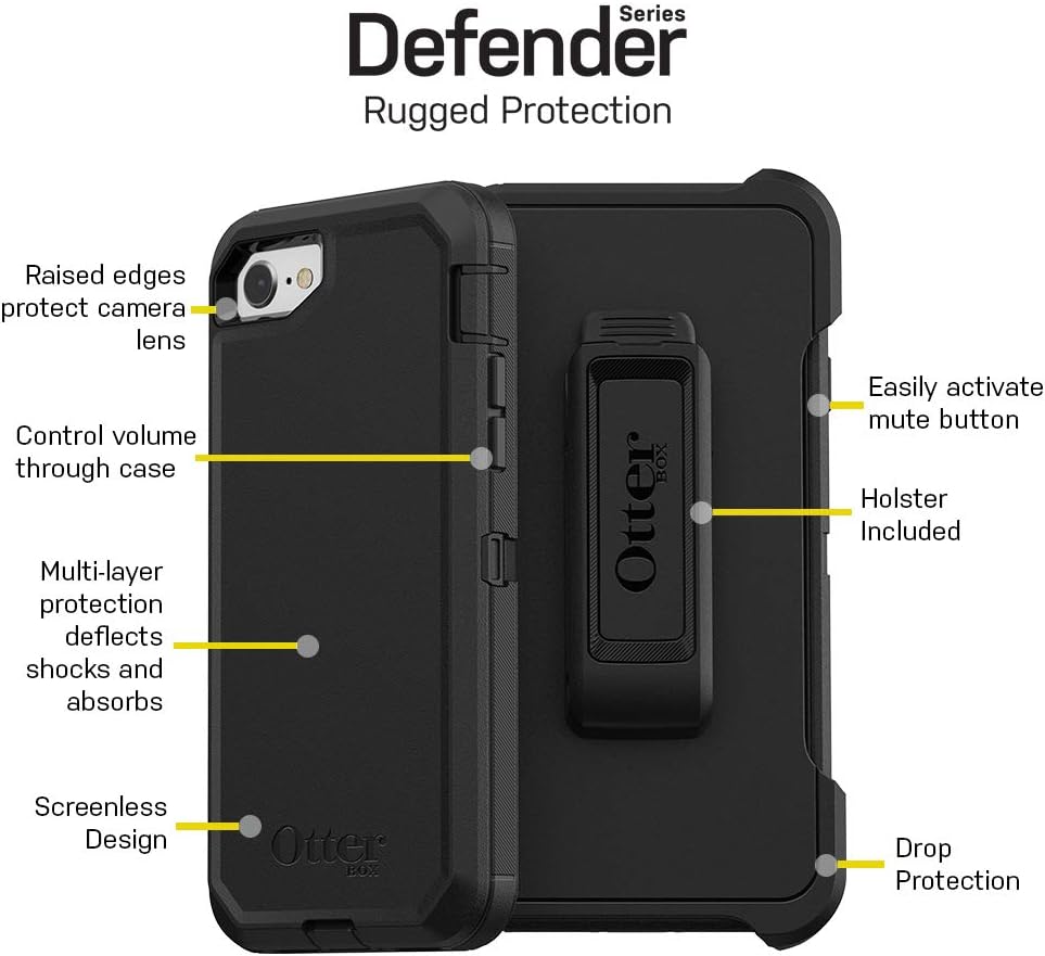 OtterBox Defender Series Schutzhülle für iPhone SE 3. und 2. Generation, iPhone 8 und iPhone 7 (Nich