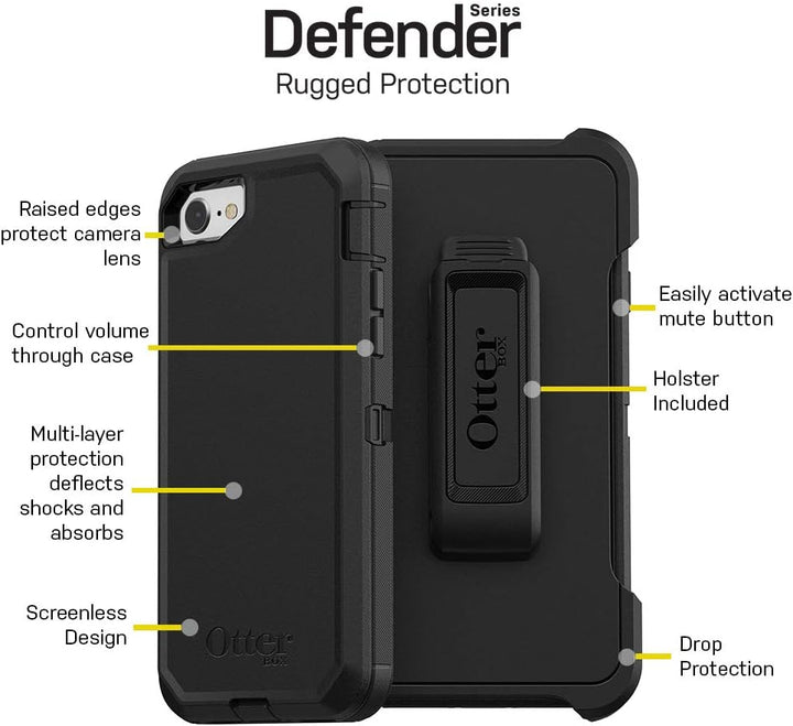 OtterBox Defender Series Schutzhülle für iPhone SE 3. und 2. Generation, iPhone 8 und iPhone 7 (Nich