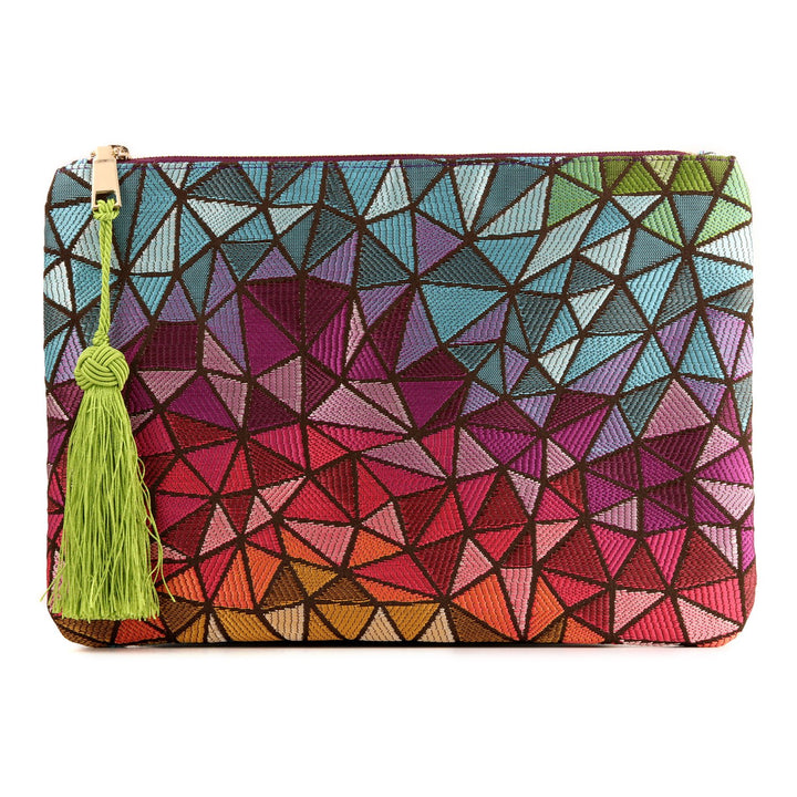 Otto Angelino Designer Frauen Bohemian Mode Clutch Geldbörse Mehrere Fächer Geld Karten Smartphone U
