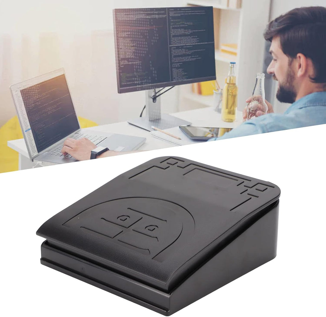 Bewinner USB Fusspedalschalter Gaming, Rutschfester Freisprech Fussschalter mit 2 M Kabel, Tragbares