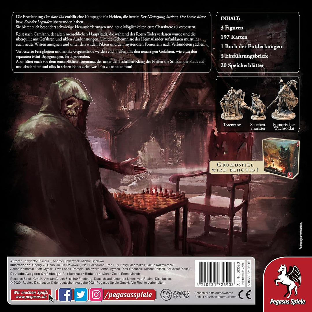 Pegasus Spiele 56302G Tainted Grail: Der Rote Tod [Erweiterung]