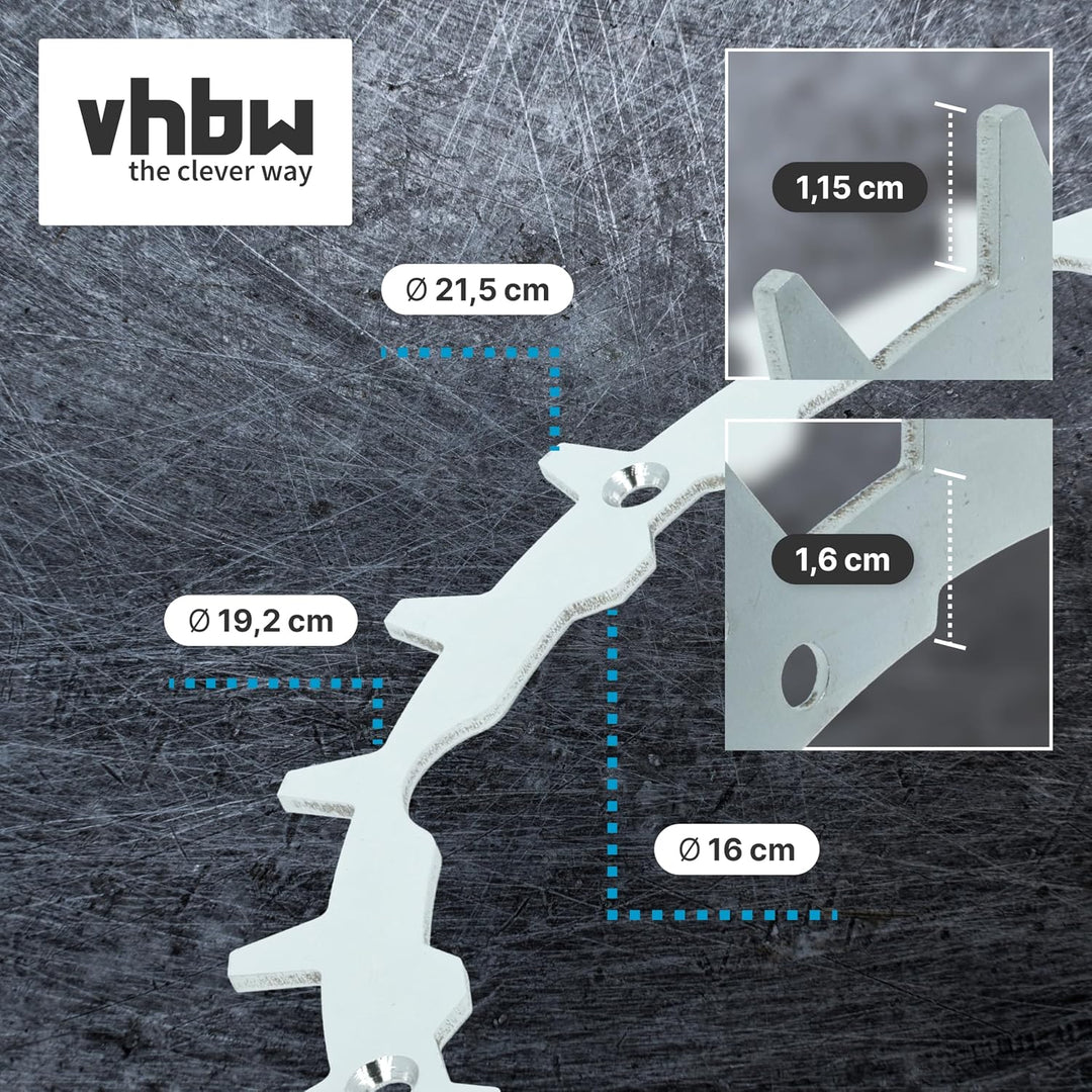 vhbw 2x Spikes kompatibel mit Gardena SILENO city 300 | 250 Smart, 400, 250 Mähroboter - Edelstahl,