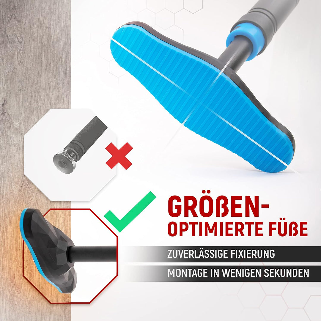 NEOLYMP Klimmzugstange Türrahmen ohne Schrauben mit Pull up Bar E-Book - Klimmzugstange verstellbar