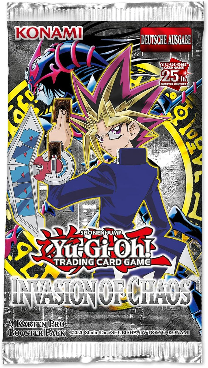 Yu-Gi-Oh! TRADING CARD GAME Invasion of Chaos Display-Deutsche Ausgabe, 25th Anniversary Edition, In
