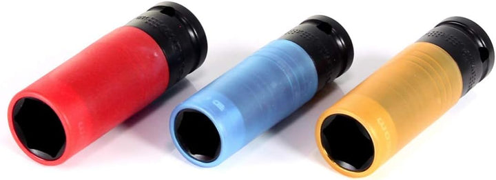 FACOM 1/2 Zoll Spezial-Impact Steckschlüssel Set - 3 Teilig (17-19-21 mm), 1 Stück, NSI.3L