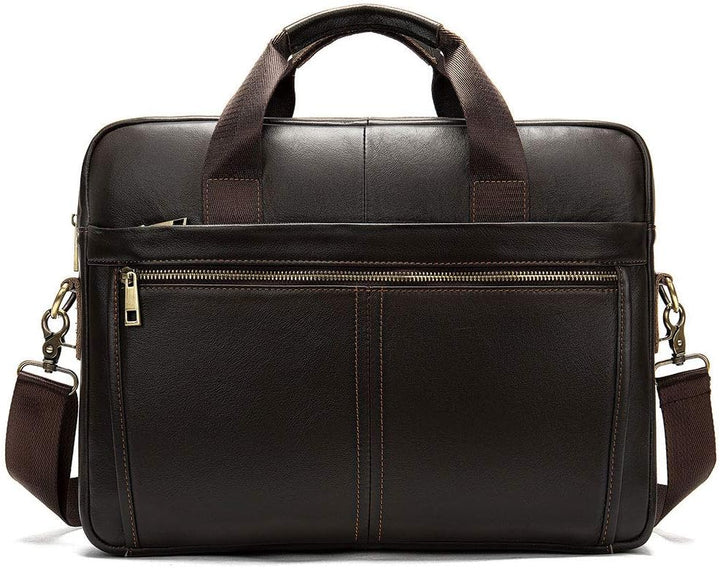 BAIGIO Aktentasche Herren Leder Laptoptasche Handtasche Business Umhängetasche 14 Zoll Vintage Leder