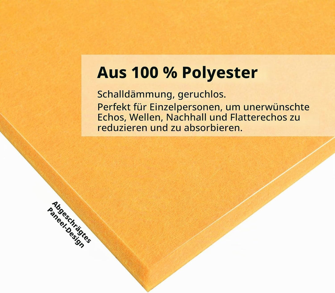 Rdutuok 12 Stück Selbstklebend Akustikplatten,30x30x1 cm Akustik Absorber Akustikpanel Schallschutzp