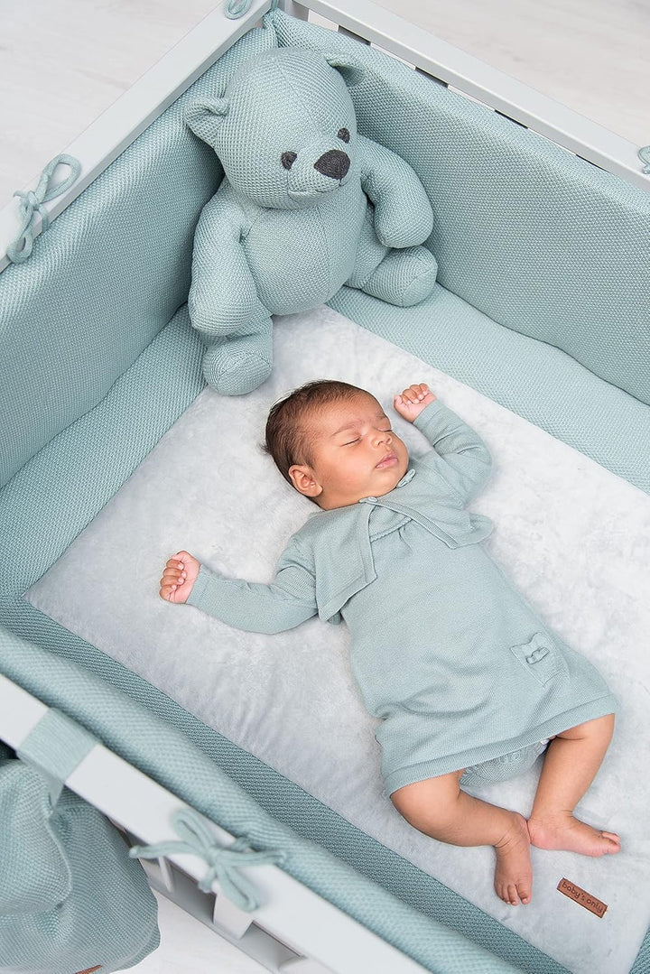 BO BABY'S ONLY - Laufgittereinlage Classic - Gestrickte Krabbeldecke für Baby - Aus Baumwolle - 75x9