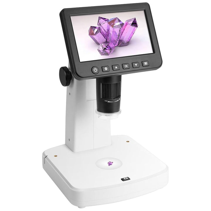 Levenhuk DTX 700 LCD-Digitalmikroskop mit 10- bis 1200-Fachem Zoom, Windows- und Mac OS-Kompatibel