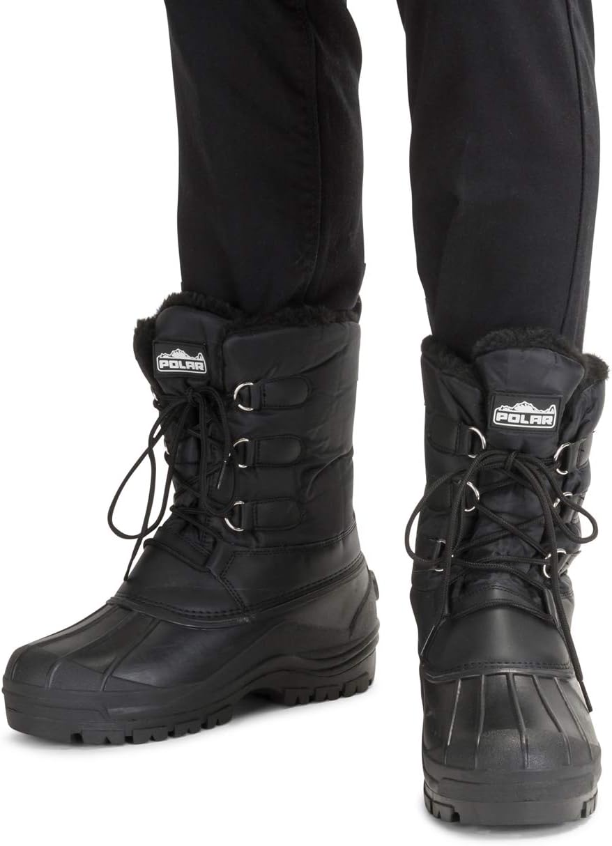 Polar Herren Dreck Schnüren Short Nylon Winter Schnee Regen Schnüren Wasserdicht Duck Stiefels 41 EU