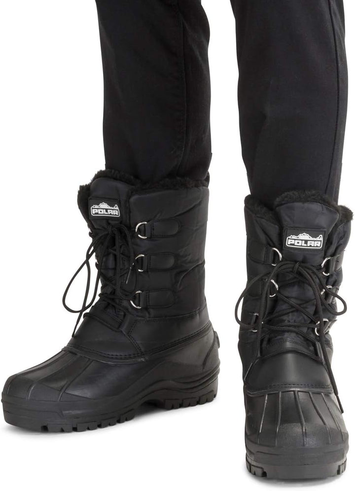 Polar Herren Dreck Schnüren Short Nylon Winter Schnee Regen Schnüren Wasserdicht Duck Stiefels 41 EU