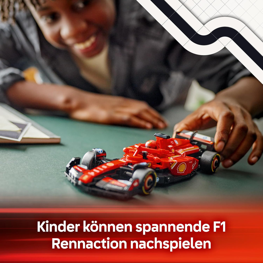 LEGO Speed Champions Ferrari SF-24 F1 Rennauto - Spielzeug mit Formel 1 Minifigur zum Sammeln - Baus