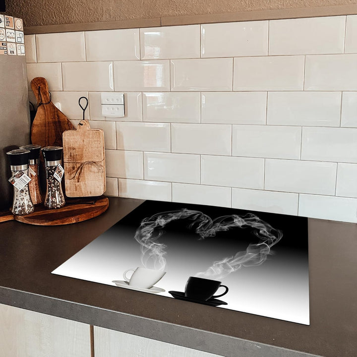 KitchenYeah© Herdabdeckplatte Einteilig Ceranfeld Abdeckplatte Küche Deko Ceranfeldabdeckung Herdabd