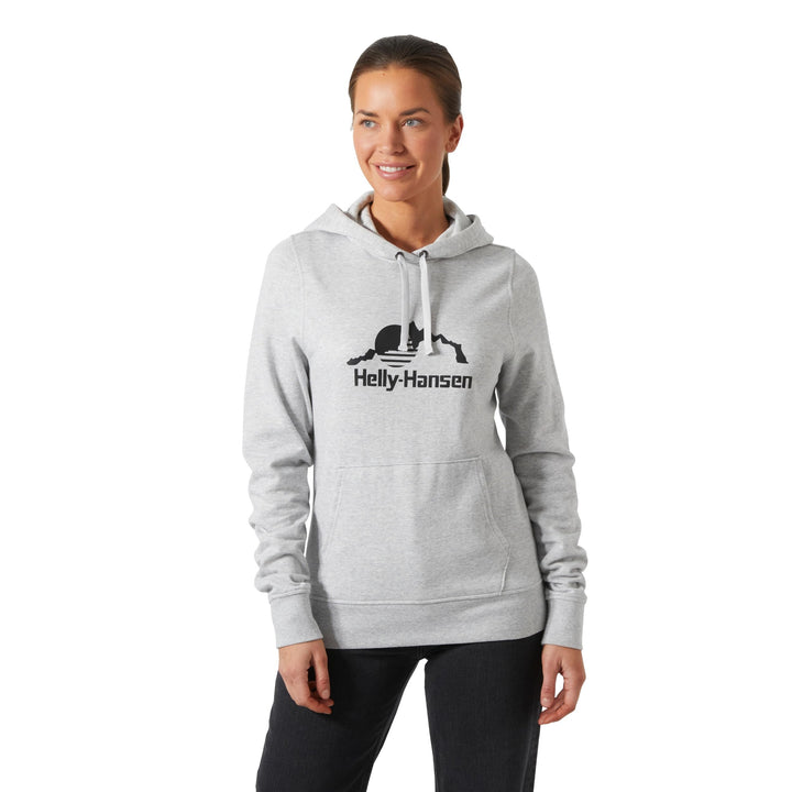 Helly Hansen Damen Nord Graphic Pullover Kapuzenpullover Grau Melange 2.0 XS, Grau Melange 2.0 XS
