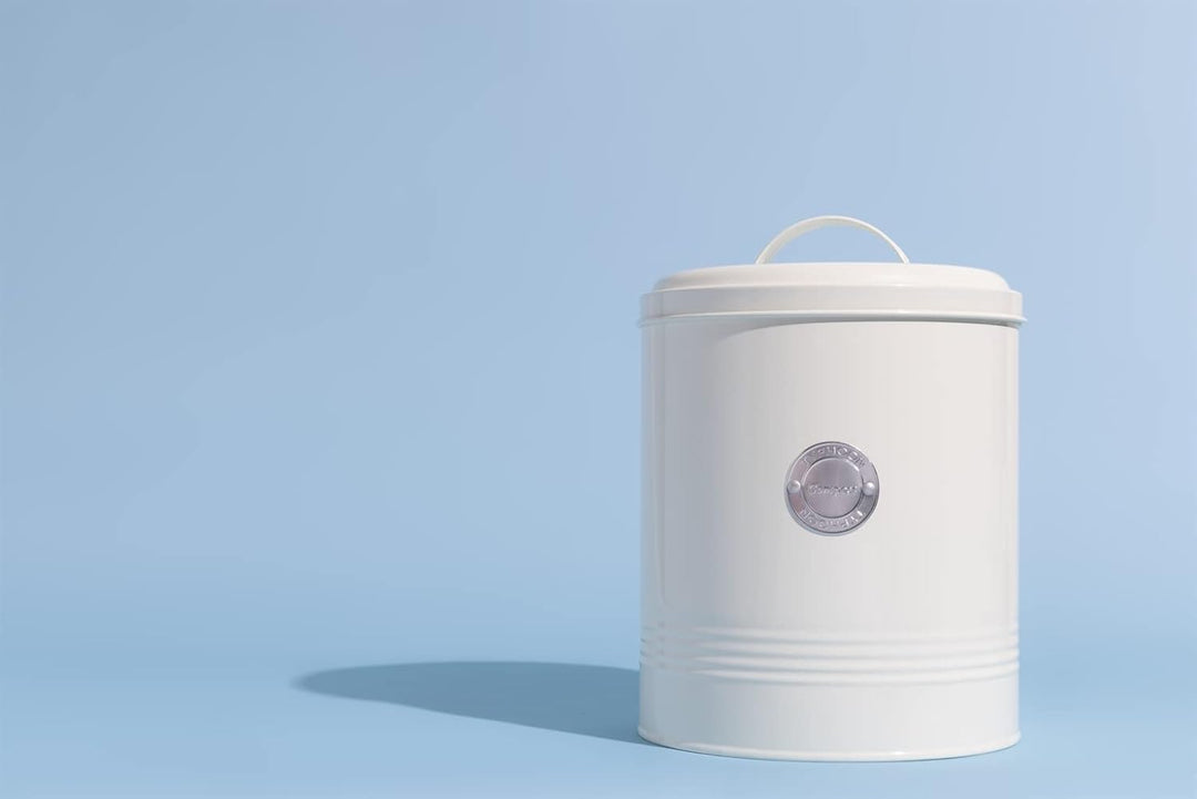 TYPHOON LIVING Kollektion, Biomülleimer Küche Pastellcreme, Komposter Küche 2,7 Liter, hygienischer