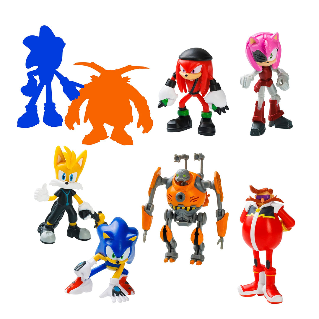 Bizak Sonic Figur Pack mit 8 Figuren à 6,5 cm hoch, in Deluxe-Box mit 2 exklusiven Überraschungsfigu