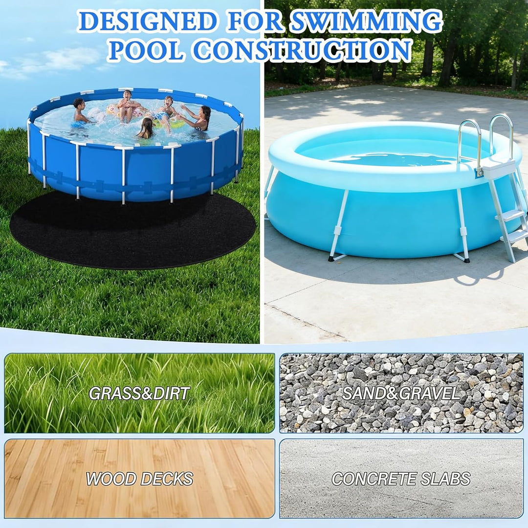 YumSur Bodenplane für Pools,Poolmatten Schutzboden, 3.35m Poolunterlage, Bodenschutzplane Swimmingpo