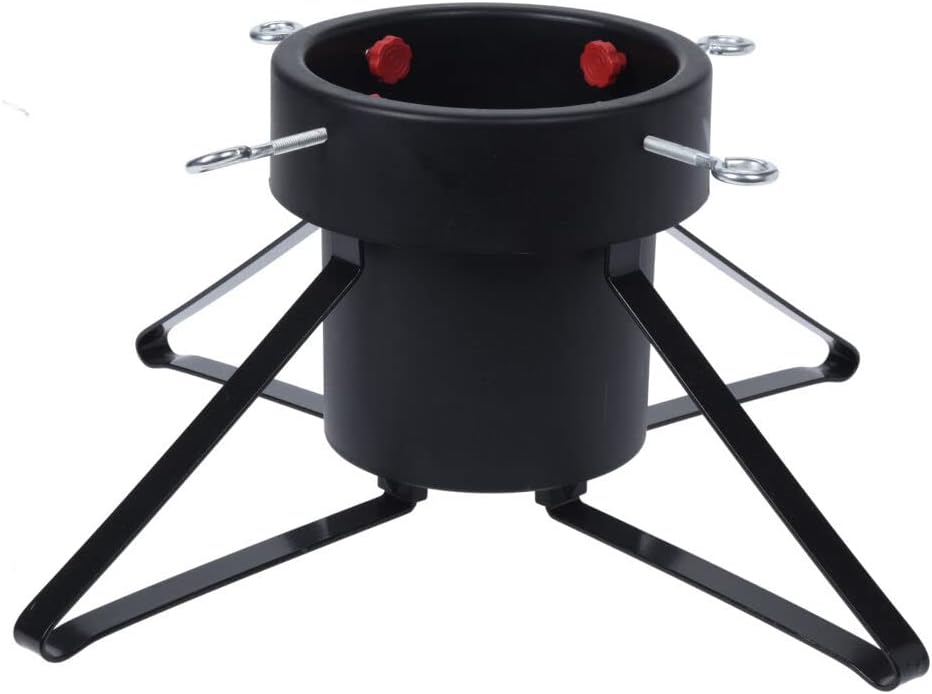 Spetebo Weihnachtsbaumständer aus Metall - klein/schwarz - für Bäume bis 200 cm Höhe - Christbaumstä